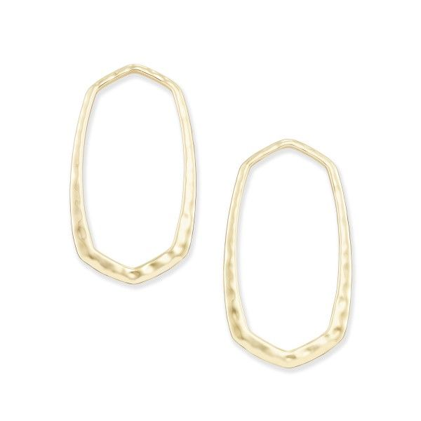 Kendra Scott Zorte Hoop Earrings in Gold Dickinson Jewelers Dunkirk, MD