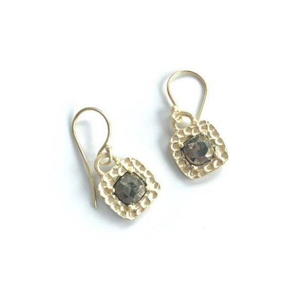 Pyrite Square Drop Earrings Dickinson Jewelers Dunkirk, MD