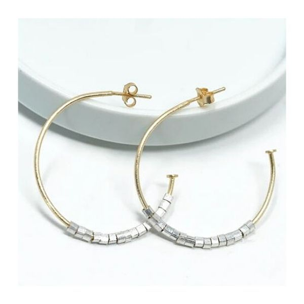 Beaded Hoop Earrings Dickinson Jewelers Dunkirk, MD