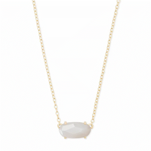 Kendra Scott Ever Gold Pendant Necklace In Ivory Pearl Dickinson Jewelers Dunkirk, MD