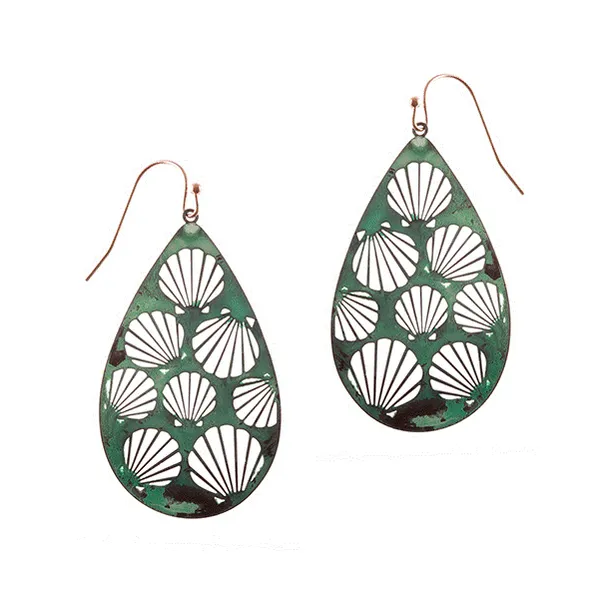 Metal Filigree Shell Earrings Dickinson Jewelers Dunkirk, MD