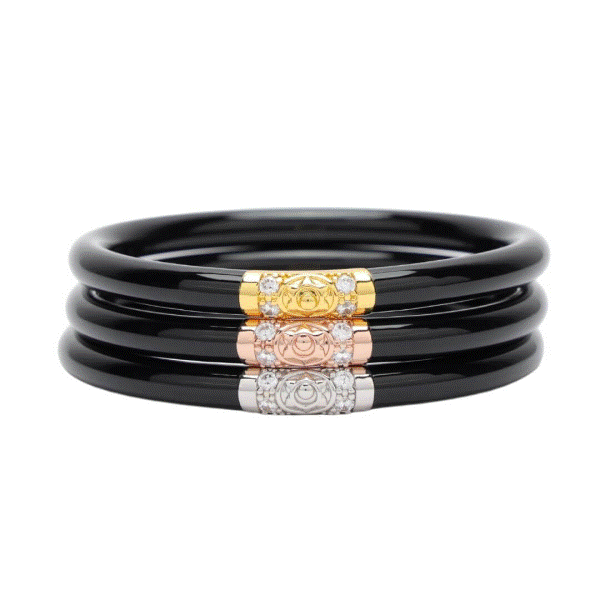Three Kings All Weather Bangles®  Black - Sz Med Dickinson Jewelers Dunkirk, MD