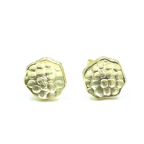 Hammered Disc Stud Earrings Dickinson Jewelers Dunkirk, MD
