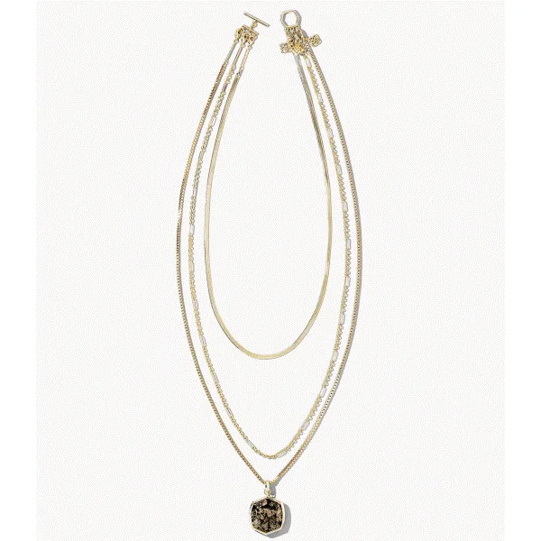 Kendra Scott Davis Triple Strand Necklace 002 790 06387 Dickinson Jewelers Dunkirk MD