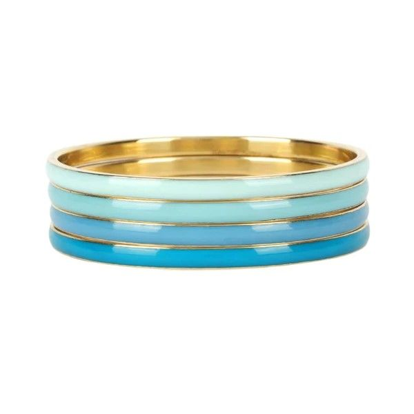 Krishna Bangles - Set of 4 in Turquoise Dickinson Jewelers Dunkirk, MD