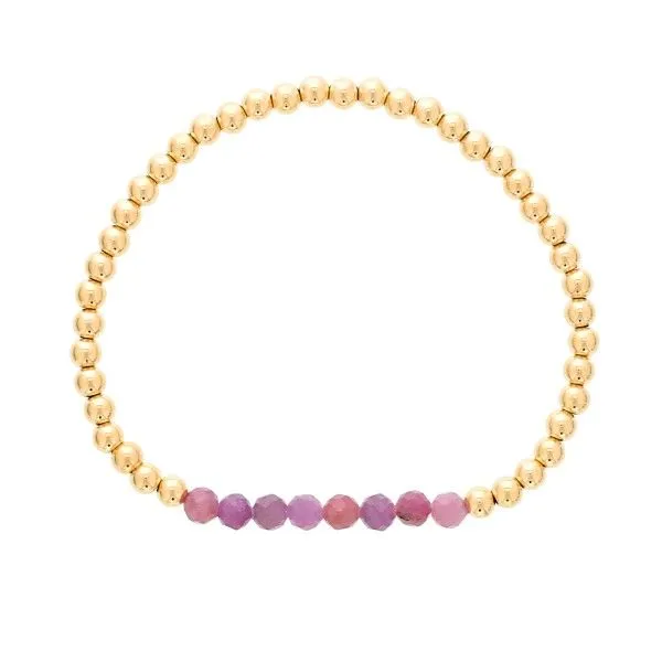 July Birthstone Stretch Bracelet