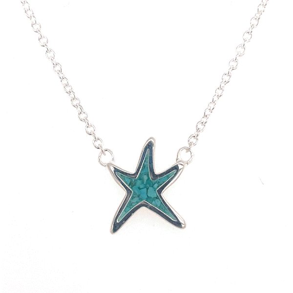 Sterling Silver Large Dancing Starfish Necklace — Designs By S&R