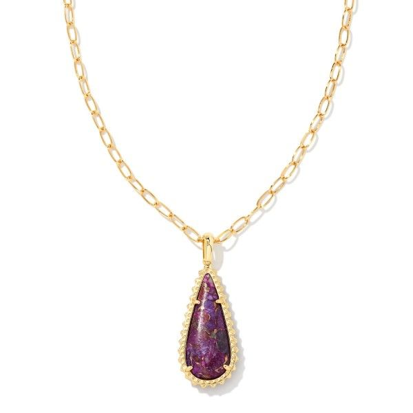 Kendra Scott-Greta Gold Y Necklace in Lavender Mix – Bliss Boutique