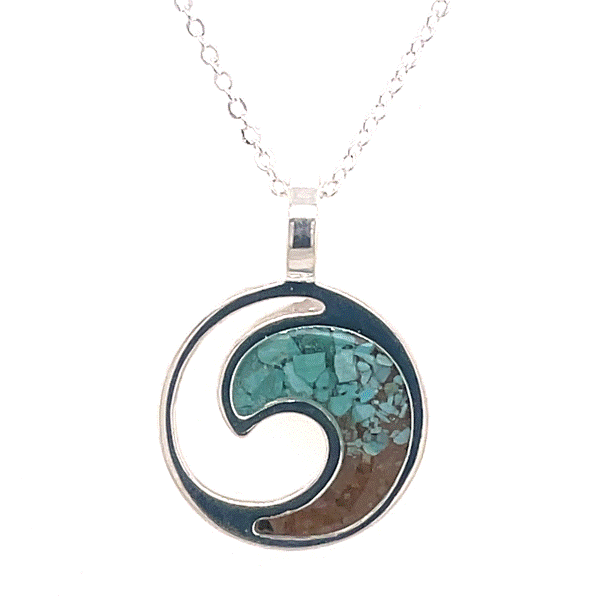 Sterling Silver Wave Necklace Dickinson Jewelers Dunkirk, MD