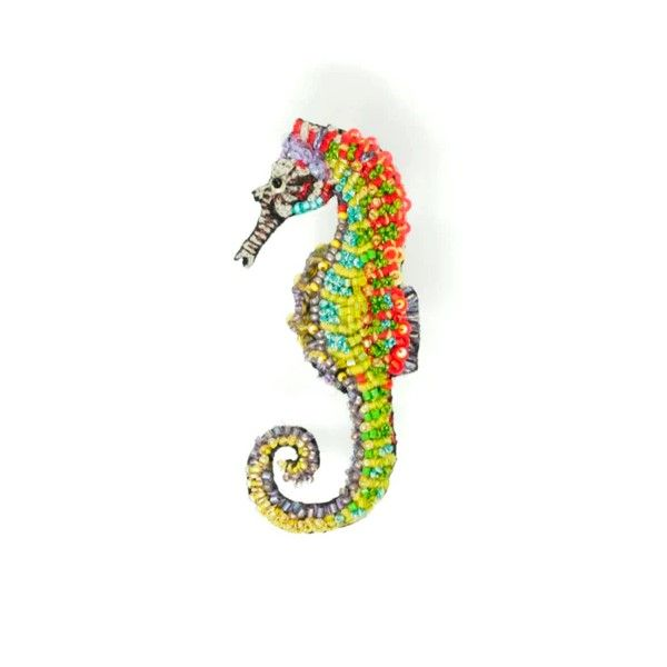 Handmade Spotted Seahorse Brooch Pin Dickinson Jewelers Dunkirk, MD