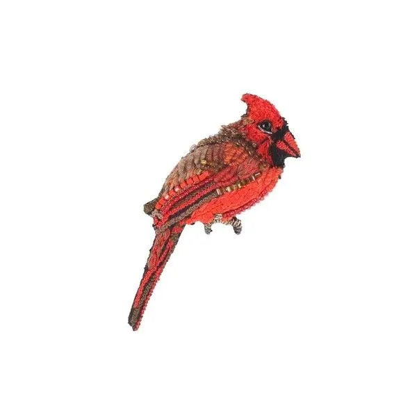 Handmade Red Cardinal Brooch Pin Dickinson Jewelers Dunkirk, MD