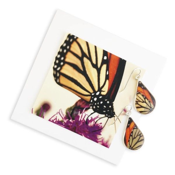 Monarch Butterfly Teardrop Earrings Dickinson Jewelers Dunkirk, MD