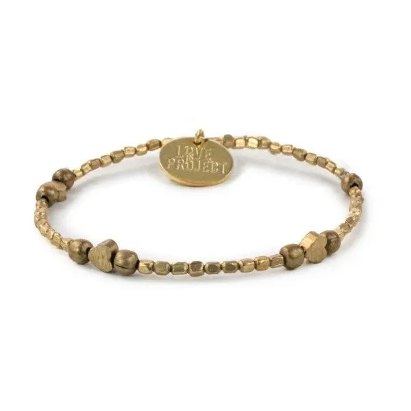 Gia Golden Heart Bracelet Dickinson Jewelers Dunkirk, MD