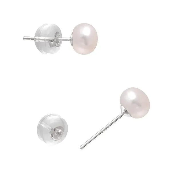 Freshwater Button Pearl Stud Earrings Dickinson Jewelers Dunkirk, MD