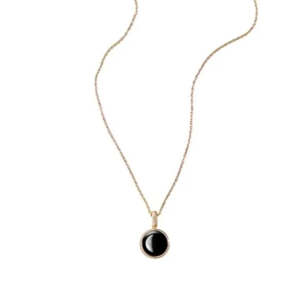 18Kt Gold Waning Crescent Sky Light Necklace Dickinson Jewelers Dunkirk, MD