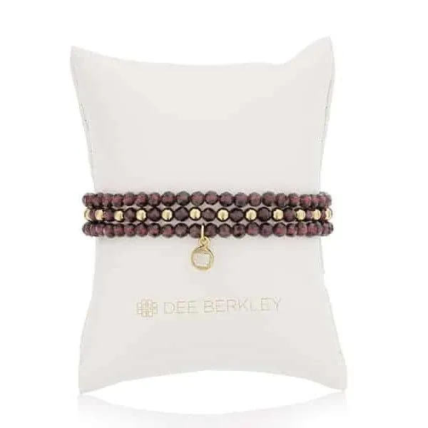Garnet Stack Bracelet Set Dickinson Jewelers Dunkirk, MD