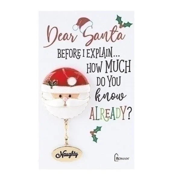 Dear Santa Christmas Pin Dickinson Jewelers Dunkirk, MD