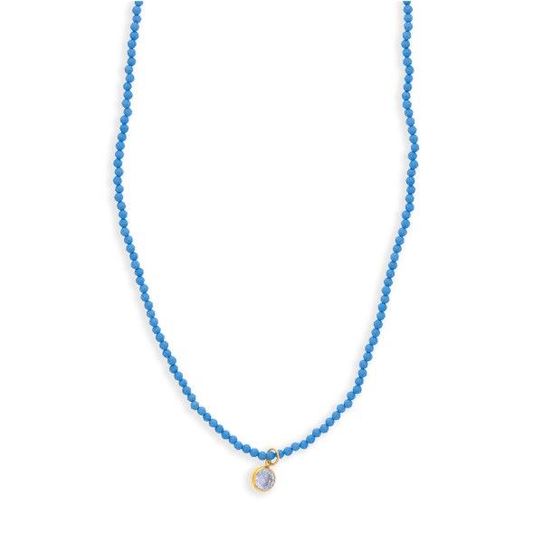Teal Magnesite Necklace Dickinson Jewelers Dunkirk, MD