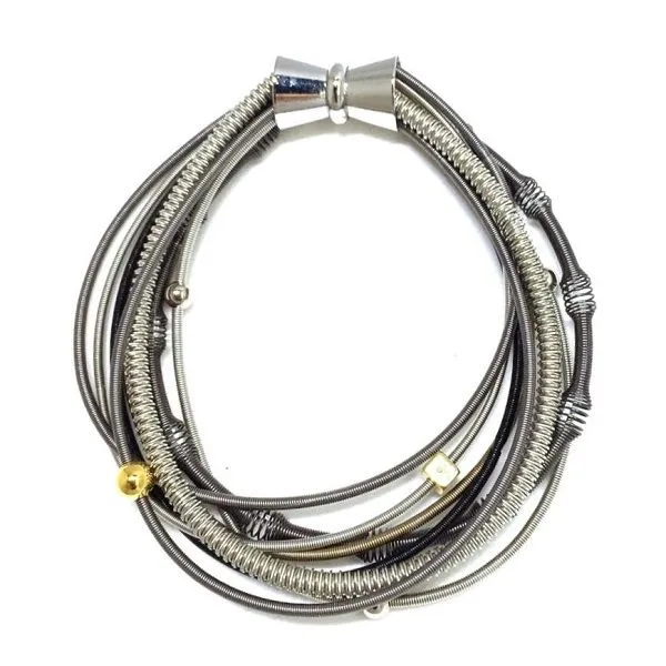 Piano Wire and Bead Bracelet Dickinson Jewelers Dunkirk, MD