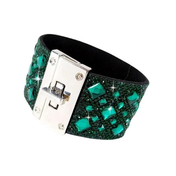 "Royal Ice" Green Envy Cuff Bangle Bracelet Dickinson Jewelers Dunkirk, MD