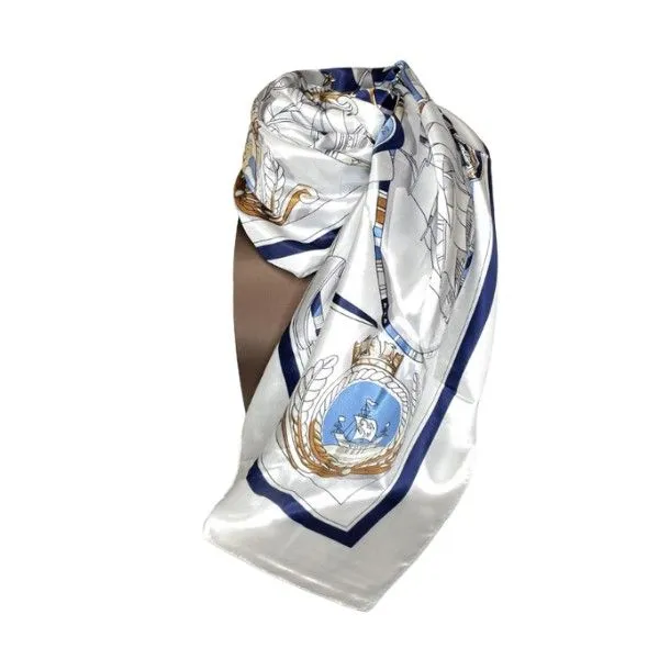 Jacqueline Kent - "Mariners Cross" Dark Blue Nautical Scarf Dickinson Jewelers Dunkirk, MD