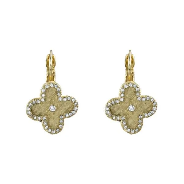 14k Gold Plated Clover Earrings Dickinson Jewelers Dunkirk, MD