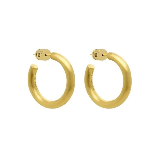 22k Yellow Gold Plated Small Dune Hoop Earrings Dickinson Jewelers Dunkirk, MD