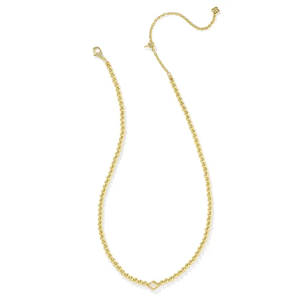 14k Gold Plated "Abbie" Beaded Necklace Image 2 Dickinson Jewelers Dunkirk, MD