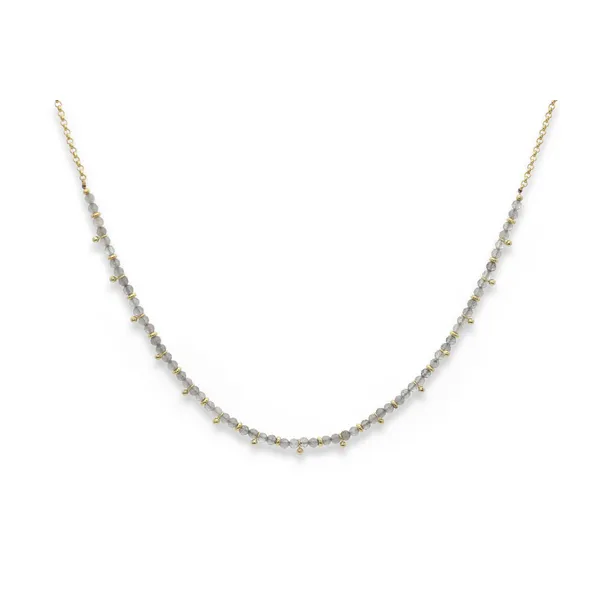 14k Gold Plated Salus Labradorite Gemstone Necklace Dickinson Jewelers Dunkirk, MD