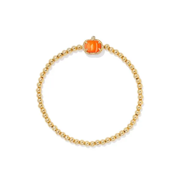 14k Gold Plated "Pumpkin" Stretch Bracelet Dickinson Jewelers Dunkirk, MD