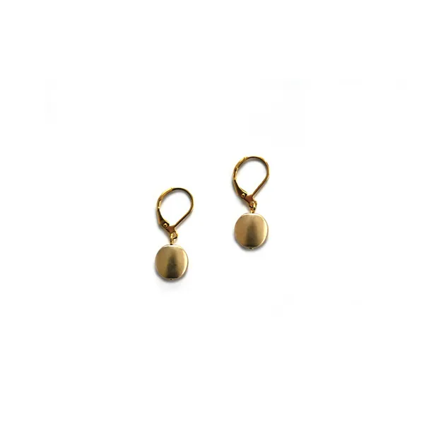 Goldtone Disc Dangle Earrings Dickinson Jewelers Dunkirk, MD