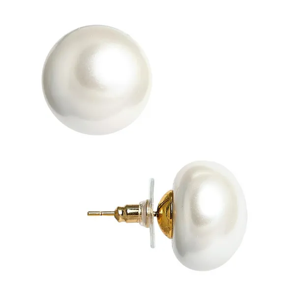 18k Gold Plated Barrett 18mm Pearl Post Earrings Dickinson Jewelers Dunkirk, MD