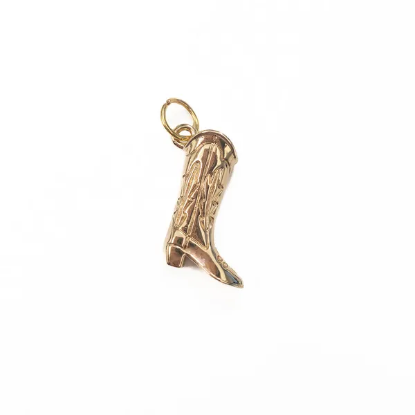 Gold Plated Cowboy Boot Charm Dickinson Jewelers Dunkirk, MD