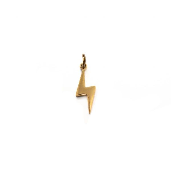 Gold Plated Lightning Bolt Charm Dickinson Jewelers Dunkirk, MD