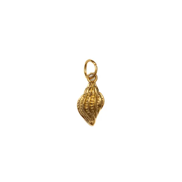 Gold Plated Spiral Shell Charm Dickinson Jewelers Dunkirk, MD