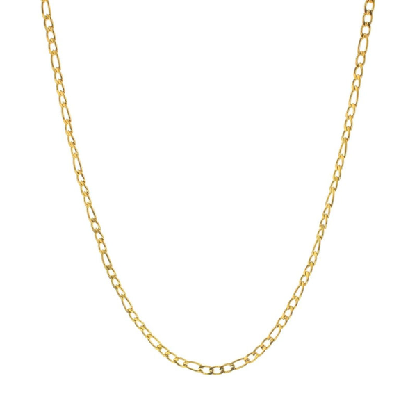 Gold Plated Figaro Charm Chain Necklace Dickinson Jewelers Dunkirk, MD