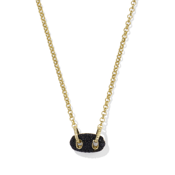 14k Gold Plated Pave Pendant Necklace Dickinson Jewelers Dunkirk, MD