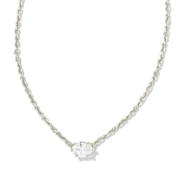 Rhodium Plated Cailin Pendant Necklace Dickinson Jewelers Dunkirk, MD