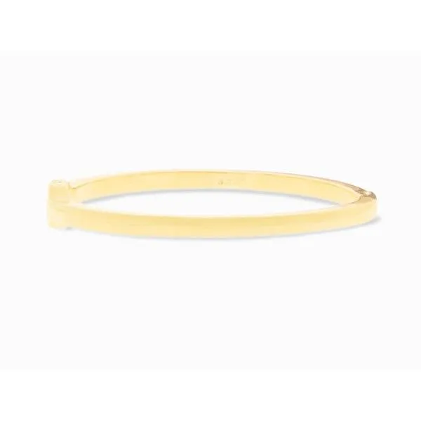 Boutique Jewelry 14k Gold Plated Flat Hinge Bangle Dickinson Jewelers Dunkirk, MD