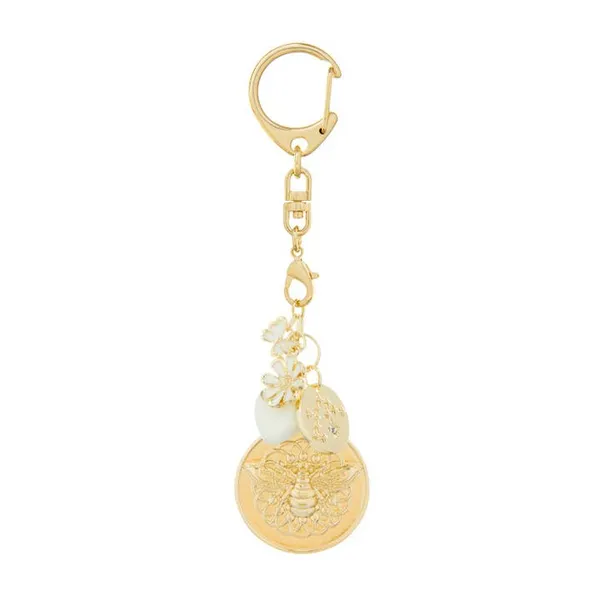 14k Gold Plated Bee Disc Handbag Charm Dickinson Jewelers Dunkirk, MD