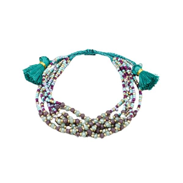 Multi Bead and Tassel Bracelet Dickinson Jewelers Dunkirk, MD