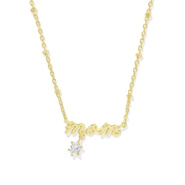 14Kt Gold Plated Crystal Mom Pendant Necklace Dickinson Jewelers Dunkirk, MD