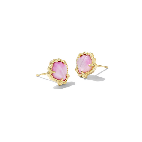 14Kt Gold Plated Brynne Shell Stud Earrings Dickinson Jewelers Dunkirk, MD