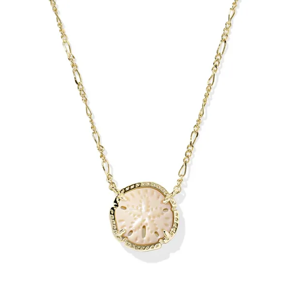 14Kt Gold Plated Sand Dollar Pendant Necklace Dickinson Jewelers Dunkirk, MD