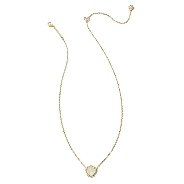 14Kt Gold Plated Ivory MOP Shell Pendant Necklace Image 2 Dickinson Jewelers Dunkirk, MD