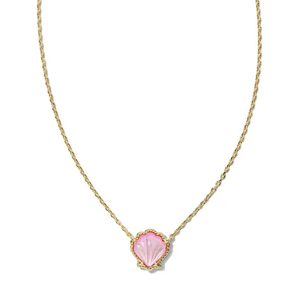 14Kt Gold Plated Blush MOP Shell Pendant Necklace Dickinson Jewelers Dunkirk, MD