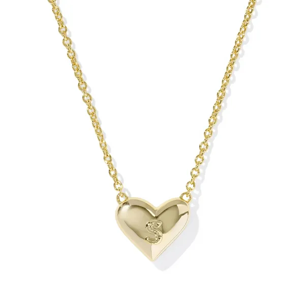 14k Gold Plated Heart Pendant Necklace Image 2 Dickinson Jewelers Dunkirk, MD