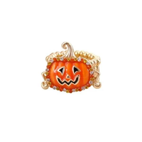 Goldtone Crystal Jack Stretch Ring Dickinson Jewelers Dunkirk, MD