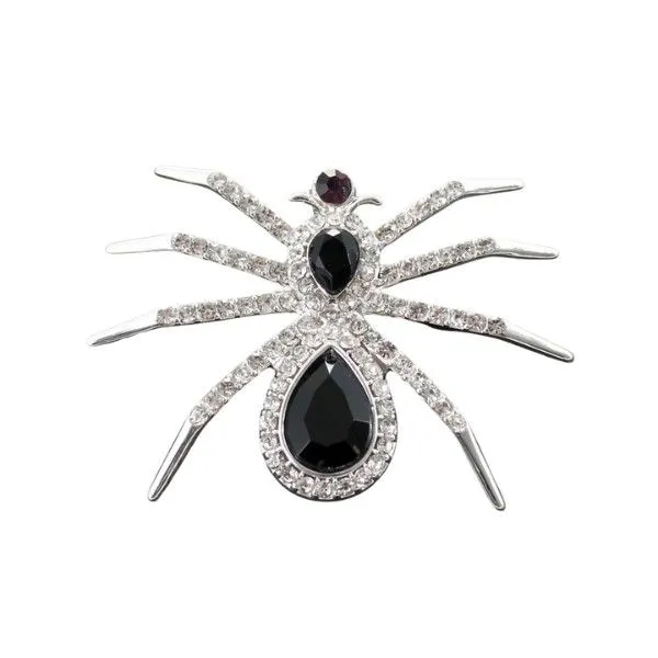 Silvertone Crystal Spider Pin/Pendant Dickinson Jewelers Dunkirk, MD