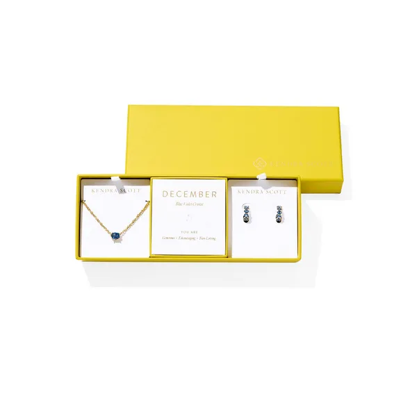 14Kt Gold Plated Cailin Birthstone Set in Blue Violet Crystal Dickinson Jewelers Dunkirk, MD